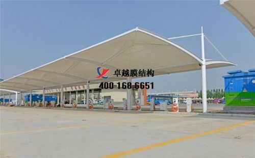 ?？h膜結(jié)構(gòu)充電站樁停車棚/雨棚【浚縣漢生食品有限責(zé)任公司等】工程設(shè)計施工案例