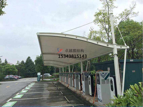阿拉爾充電樁膜結(jié)構【車棚設計】